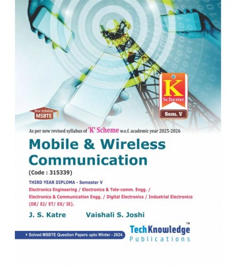 Mobile and Wireless Communication MSBTE k Scheme Sem 5 Electronics / E And TC  Engineering-Tech-Knowledge Publication
